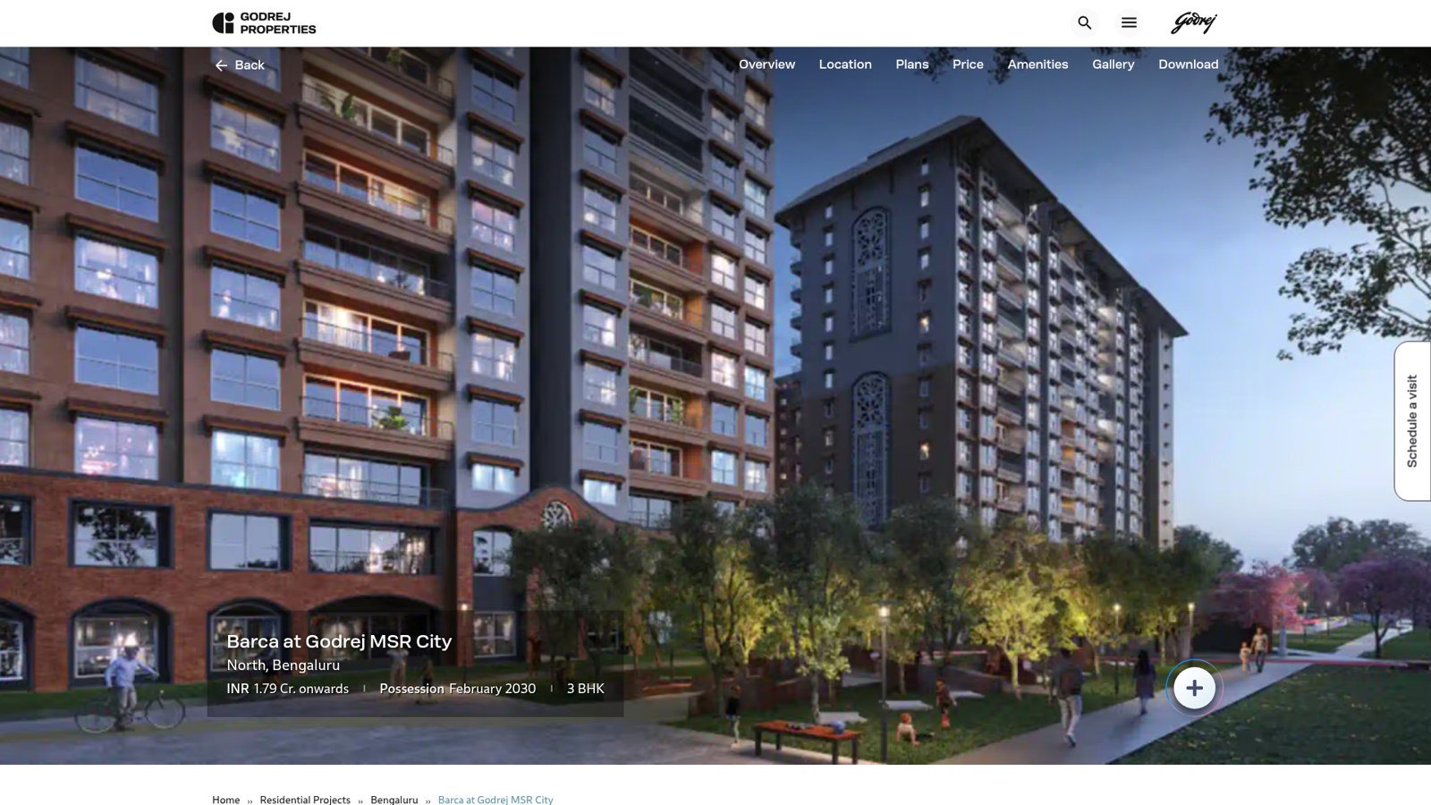 Godrej Properties website