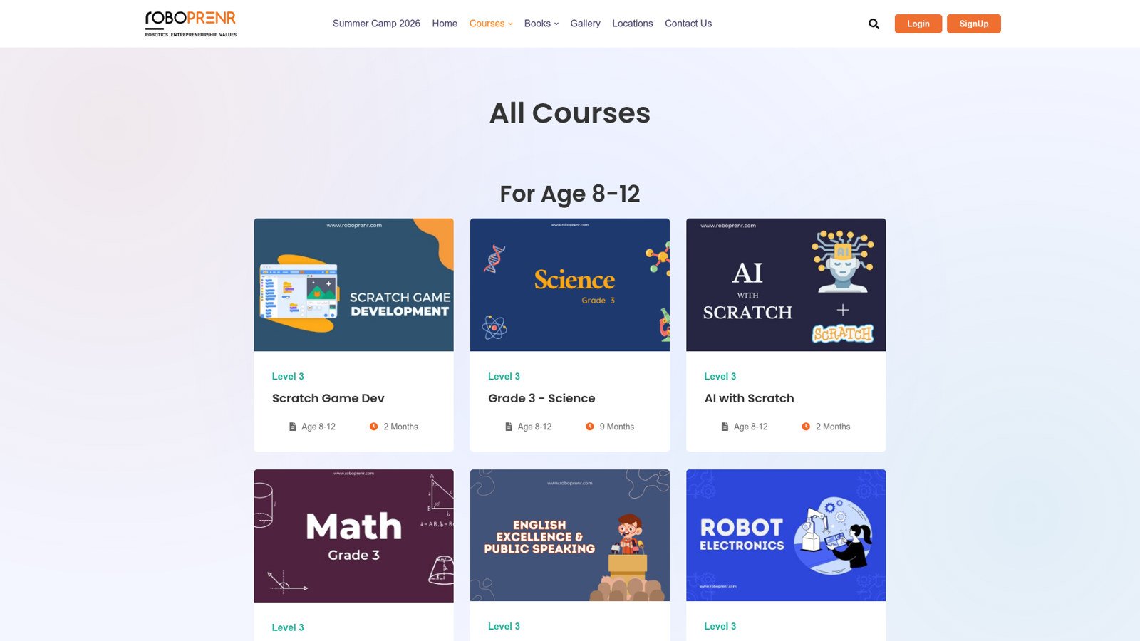 Roboprenr website