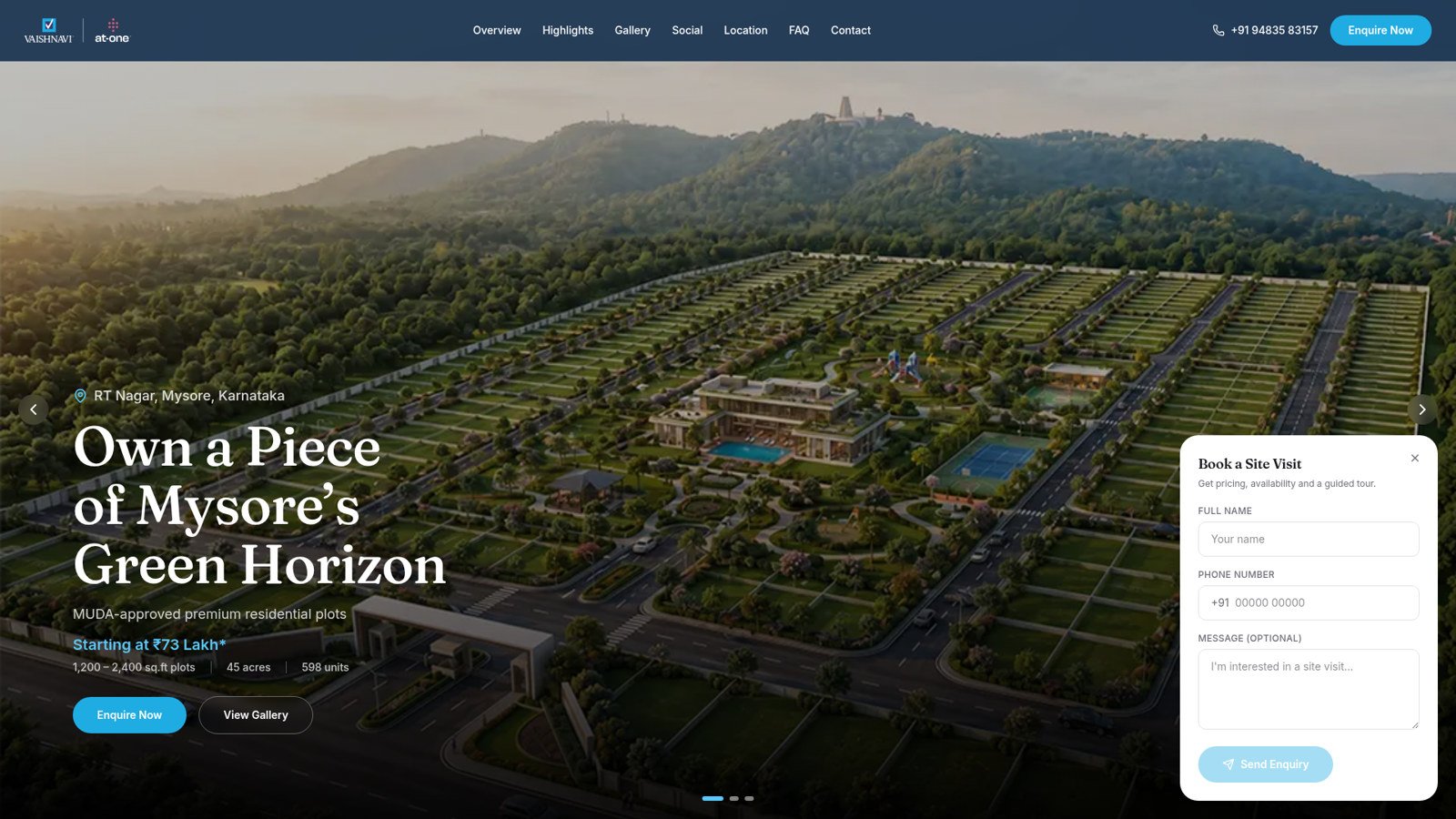 Vaishnavi Group website